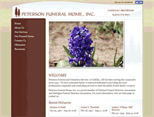 Tablet Screenshot of petersonfh.com